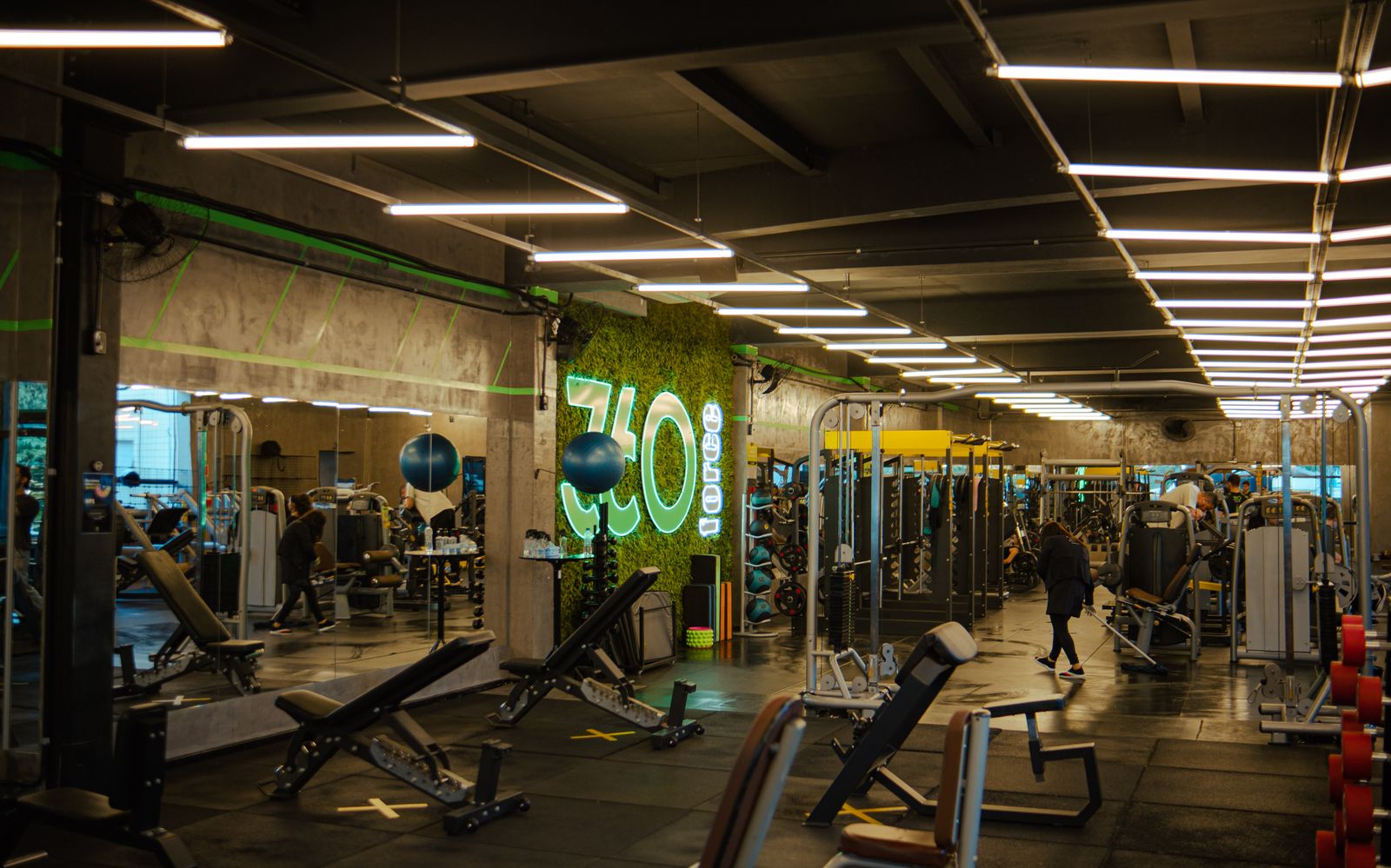 Treino em movimento na Academia 360 Club