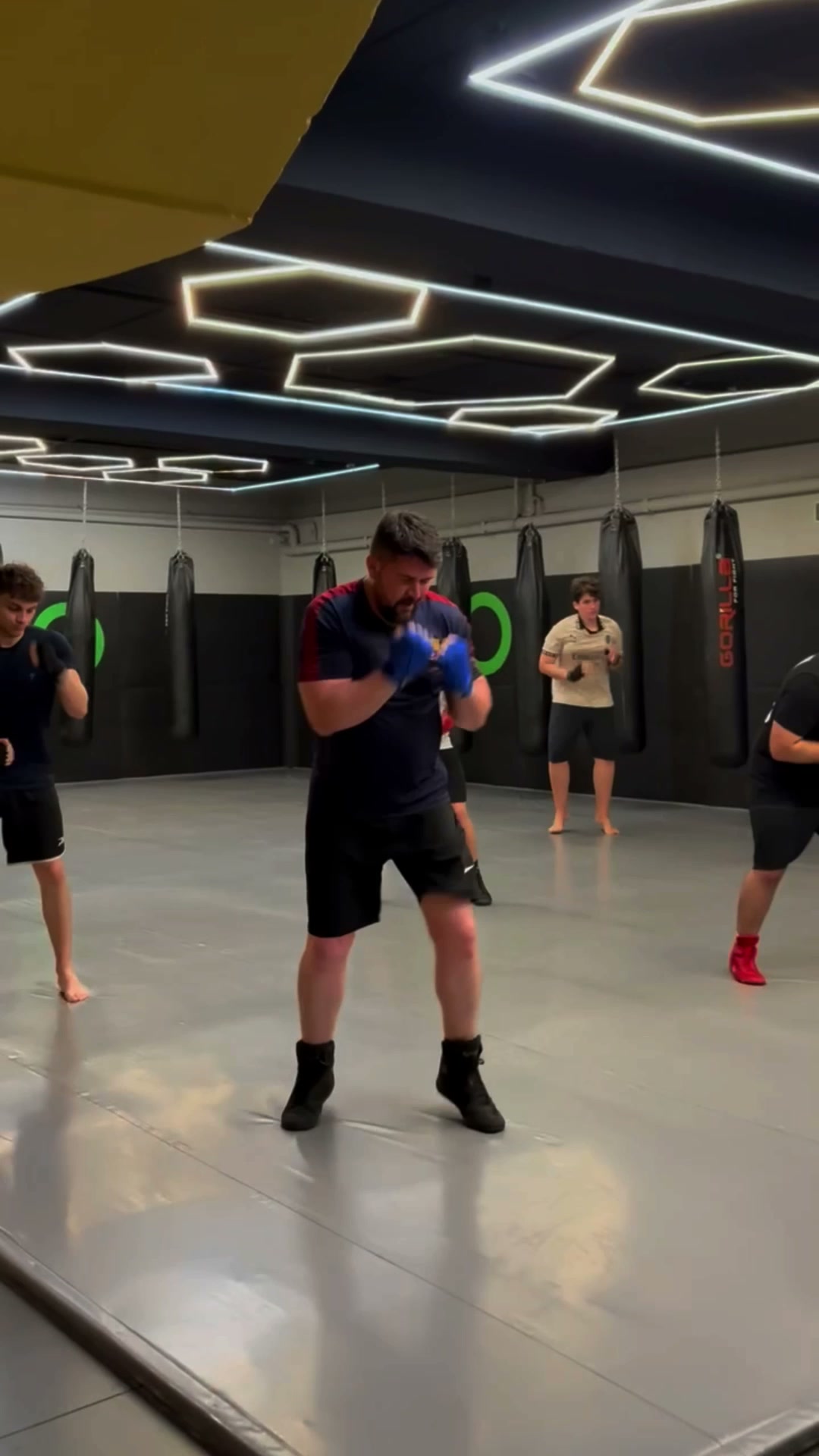 Treino de boxe na Academia 360 Club